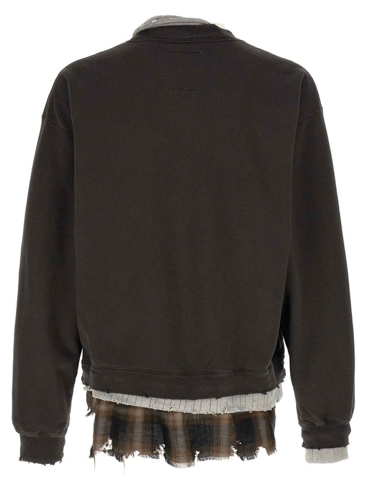 Black Cotton Sweatshirt