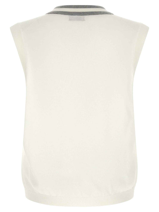 White Cotton Sweatshirt