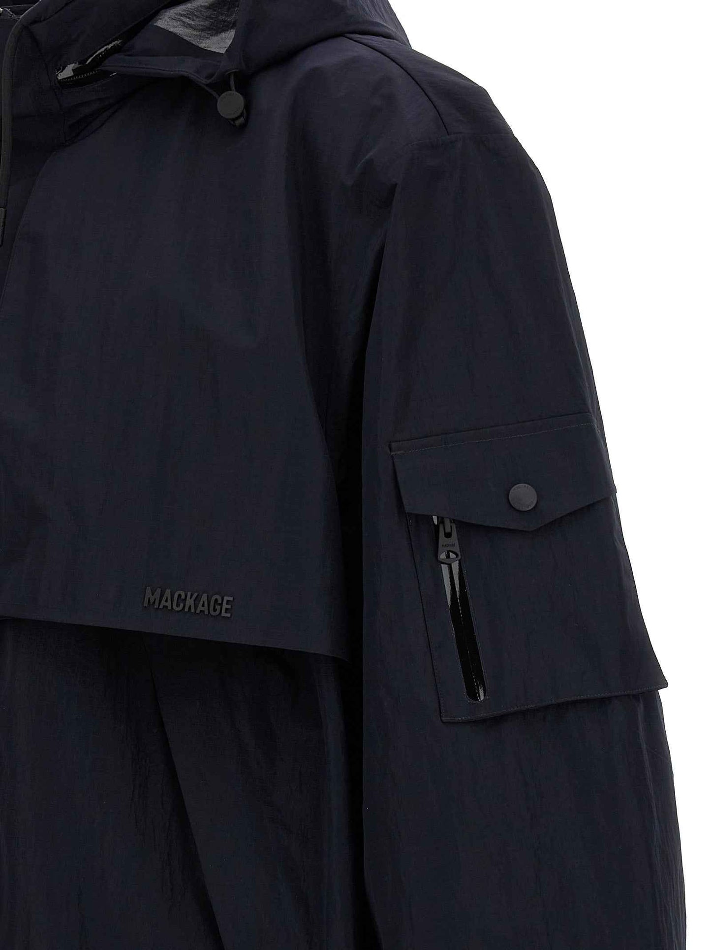 Blue Polyamide Shell Jacket
