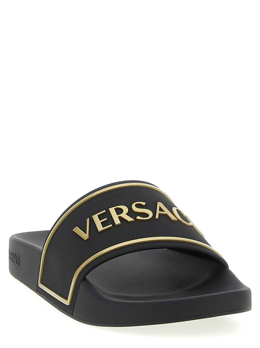 Black Polyurethane Slides