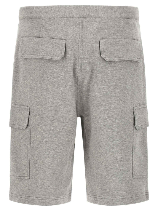 Gray Cotton Bermuda Shorts