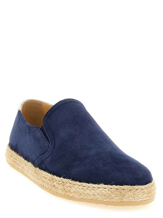 Blue Calfskin Espadrilles