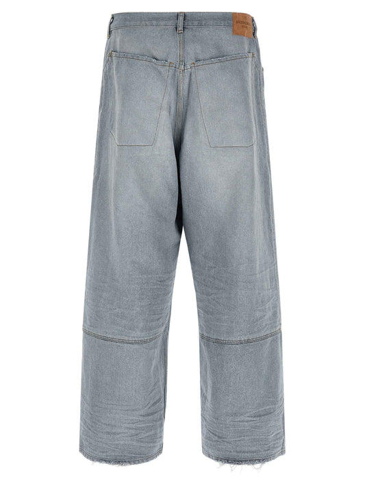 Blue Cotton Relaxed Fit Jeans