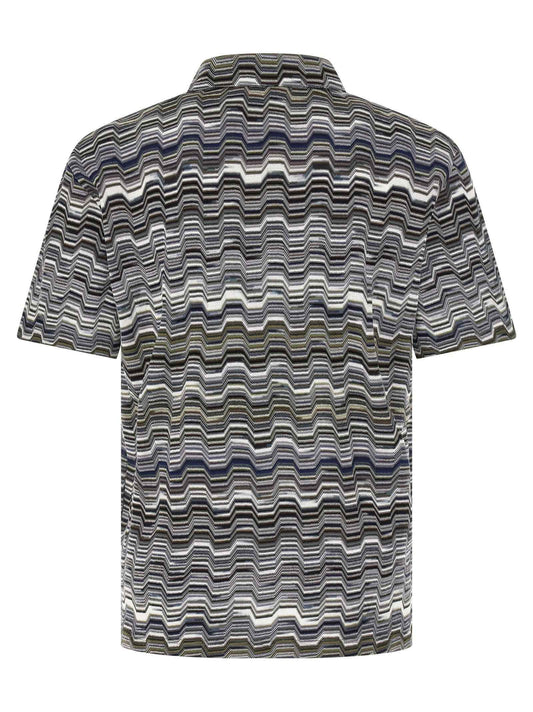 Bicolor Cotton Polo Shirt
