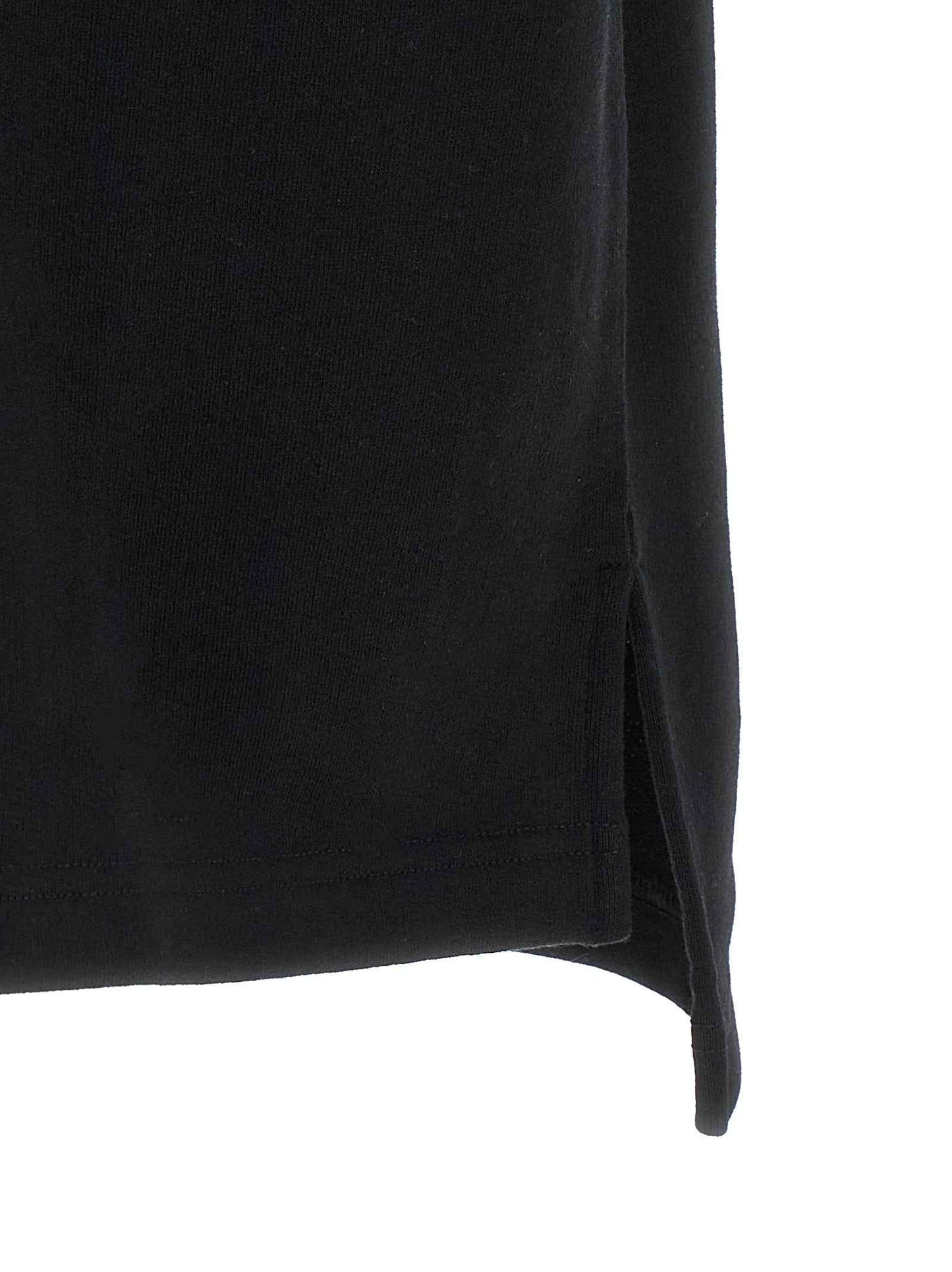 Black Cotton Polo Shirt