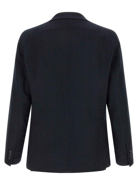 Blue Cotton Blazer