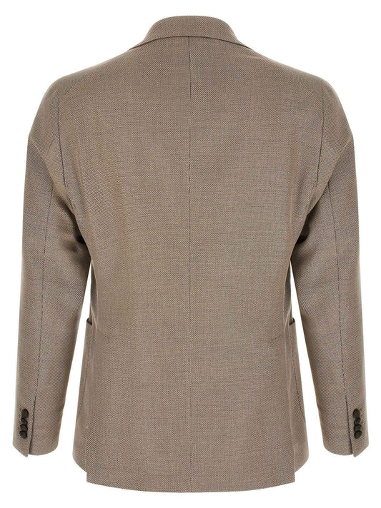 Brown Cotton Blazer