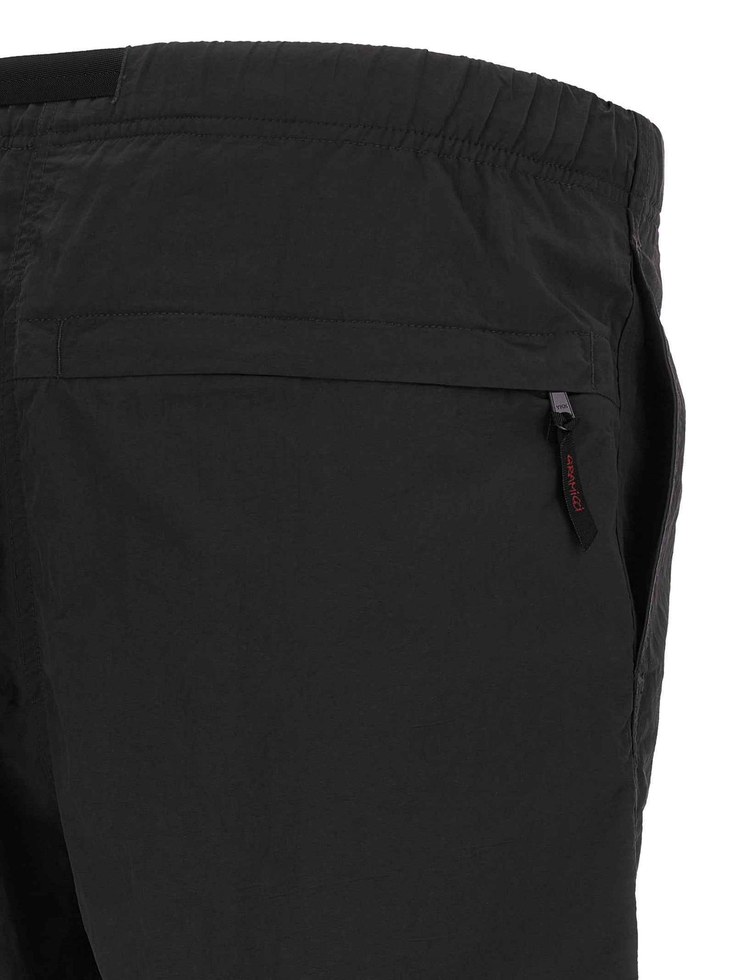 Black Nylon Bermuda Shorts