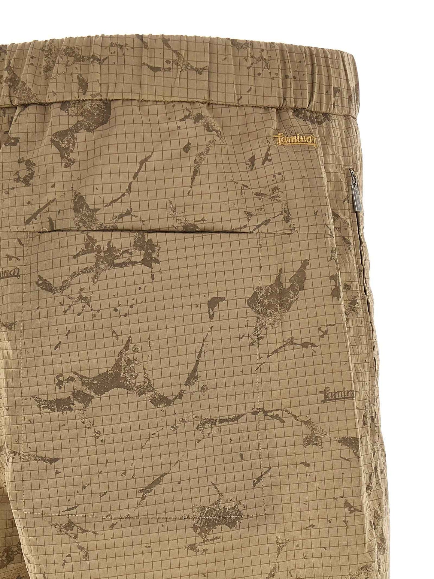Beige Polyamide Bermuda Shorts