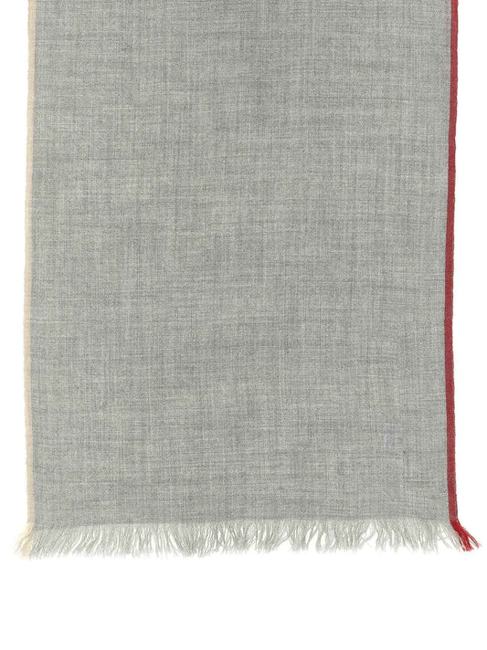 Gray Virgin Wool Scarf
