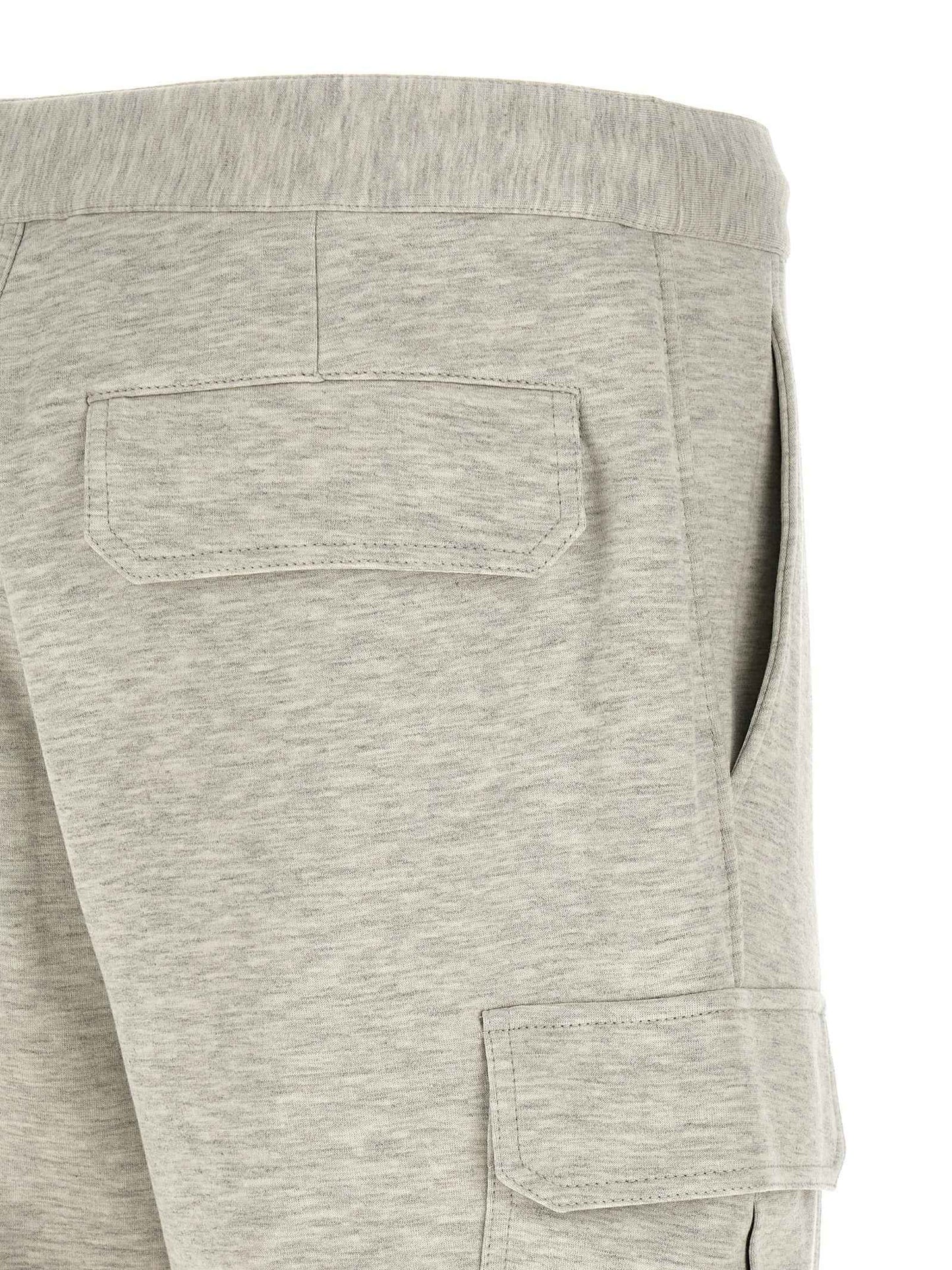 Gray Cotton Bermuda Shorts