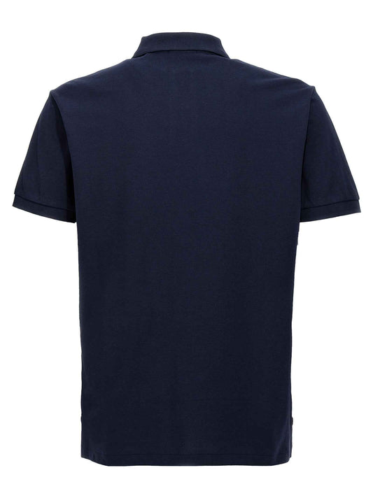 Blue Cotton Polo Shirt