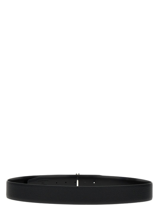Black Calfskin Regular Belt