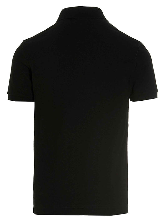 Black Cotton Polo Shirt