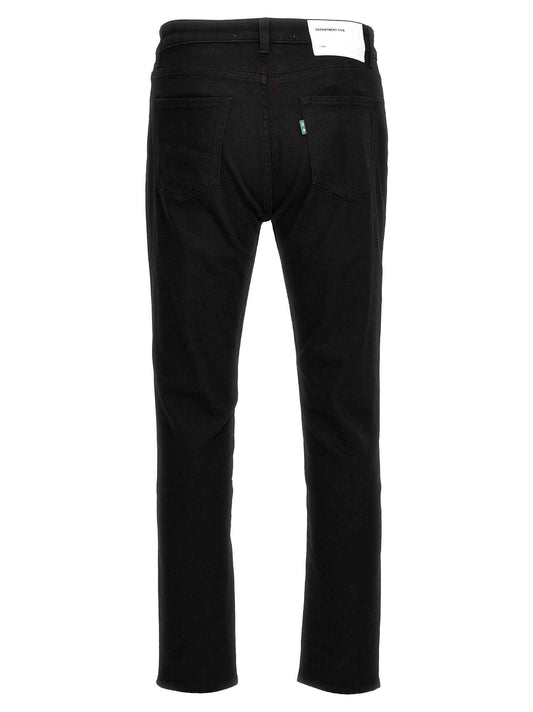 Black Cotton Skinny Jeans