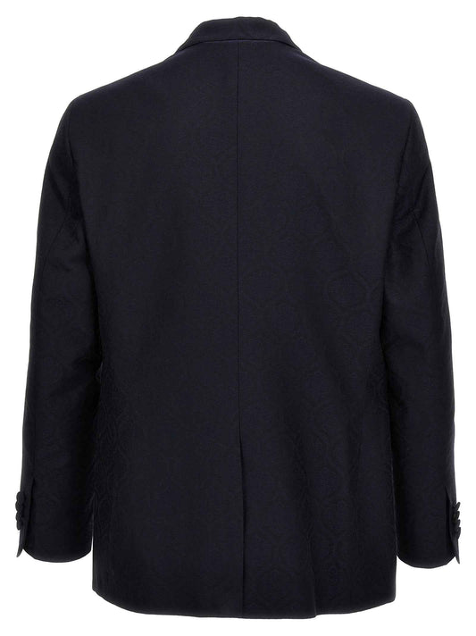 Blue Cotton Blazer