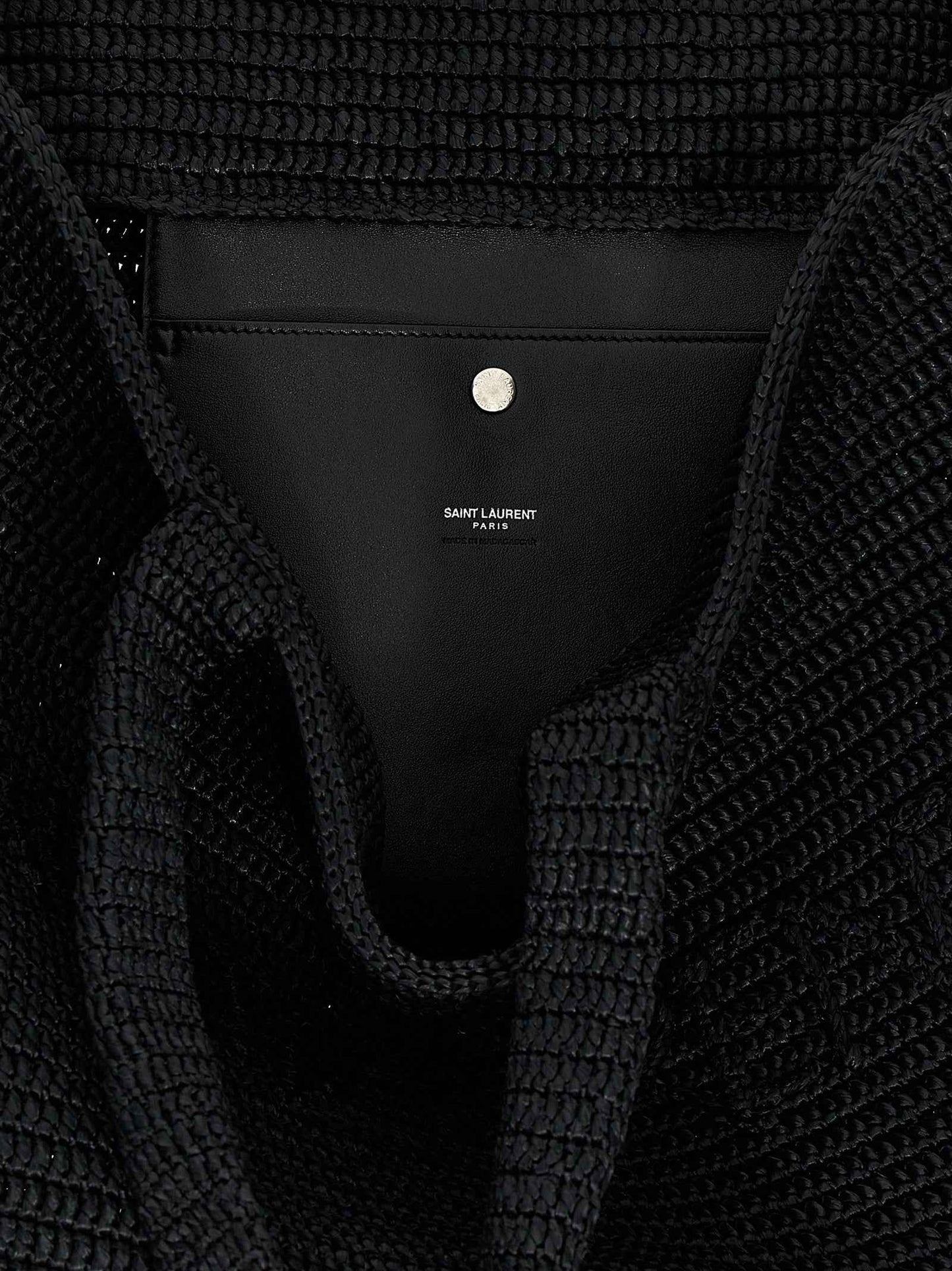 Black Viscose Tote Bag