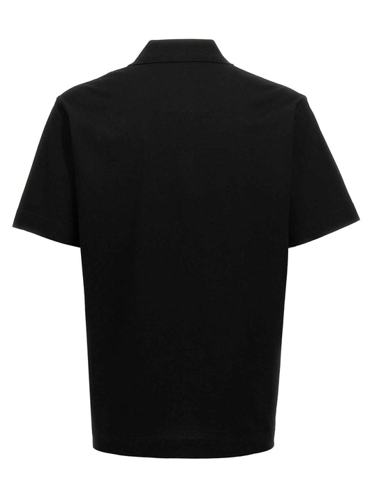 Black Cotton Polo Shirt