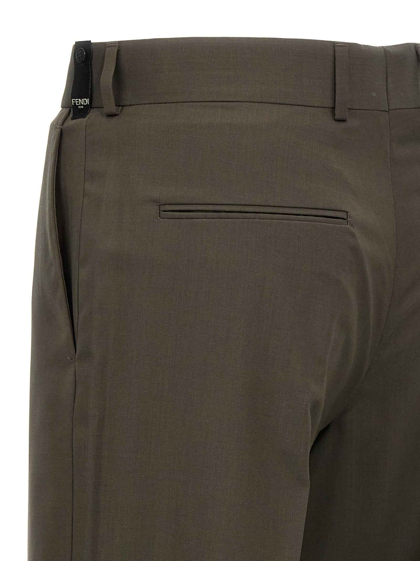 Bicolor Wool Dress Pants