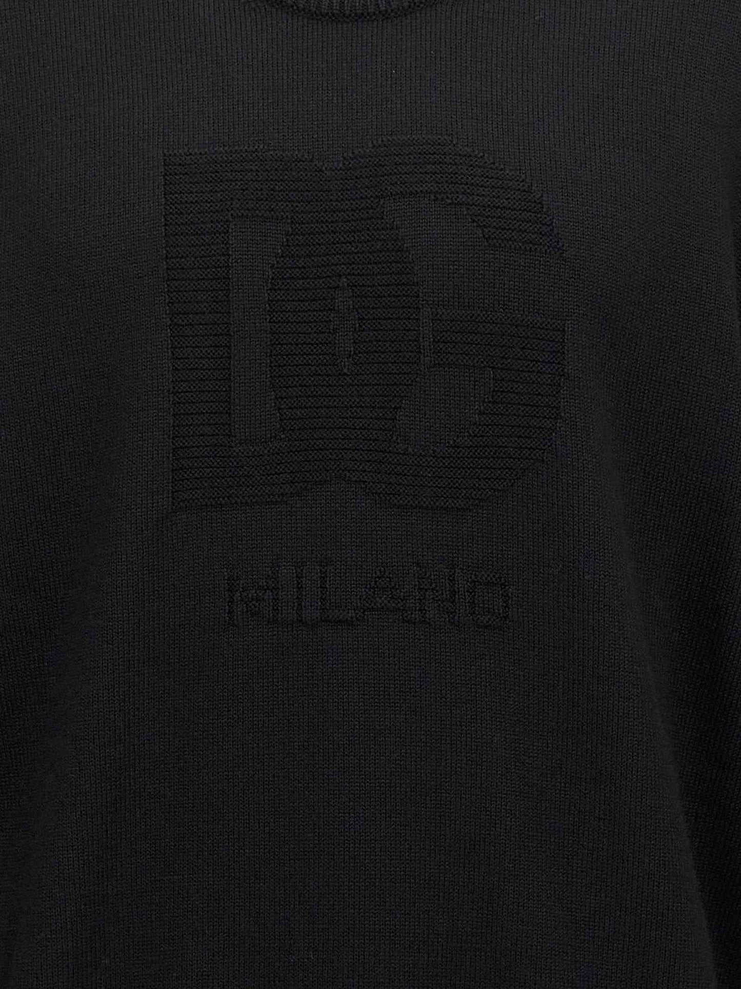 Black Virgin Wool Cardigan