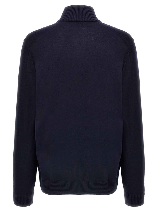Blue Wool Cardigan