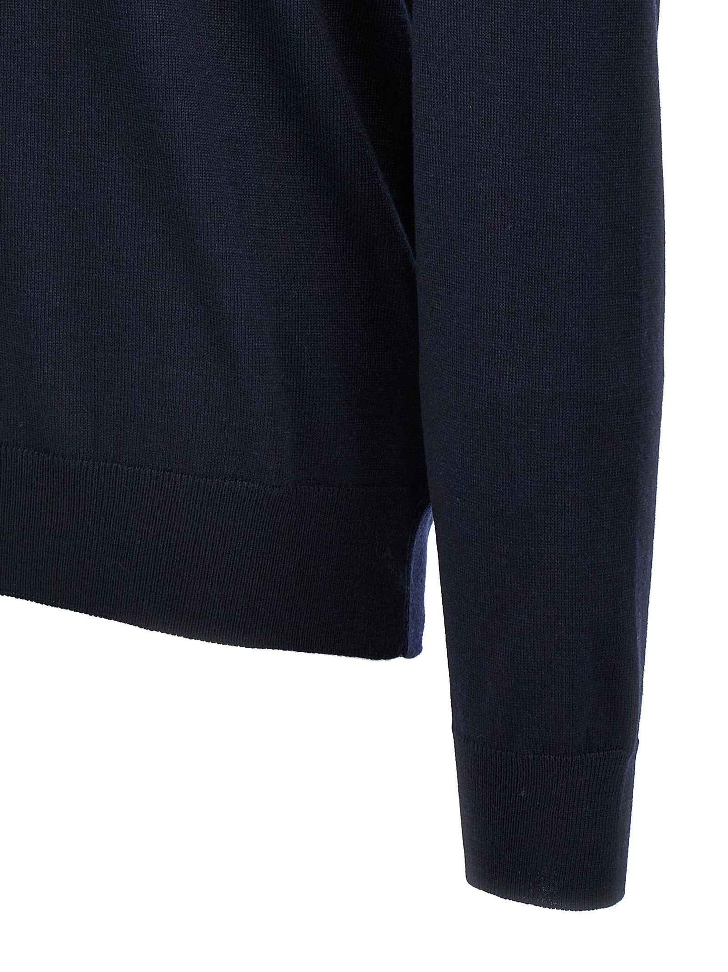 Blue Virgin Wool Cardigan