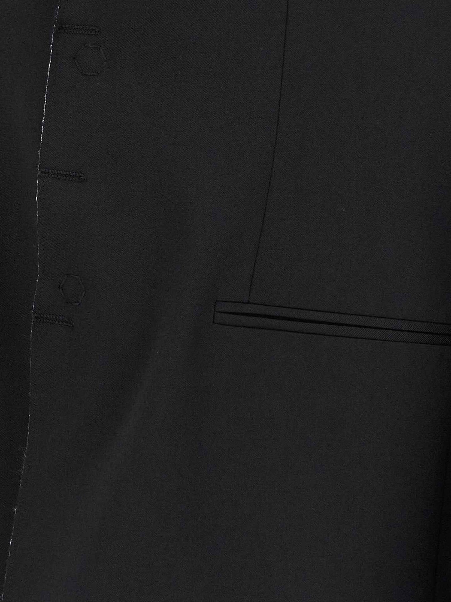 Black Polyester Blazer