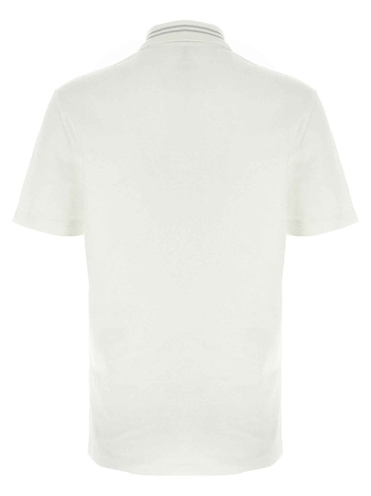 White Cotton Polo Shirt