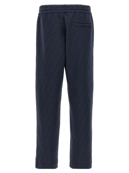Blue Polyester Joggers (Workout Pants)