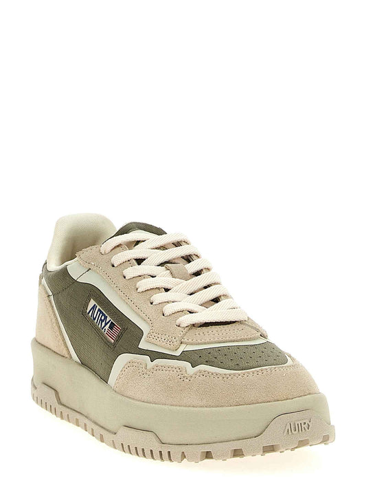 Multicolor Nylon Low Top Sneakers