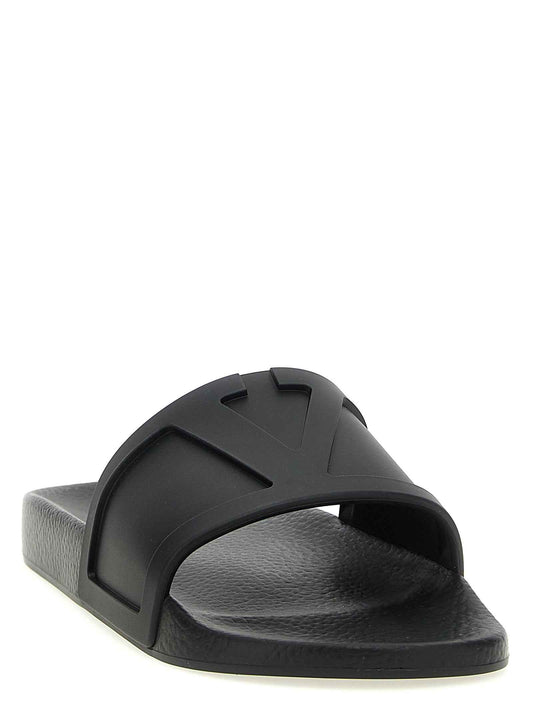 Black Plastic Slides