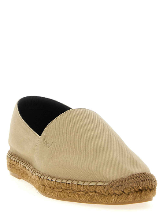 Beige Cotton Espadrilles
