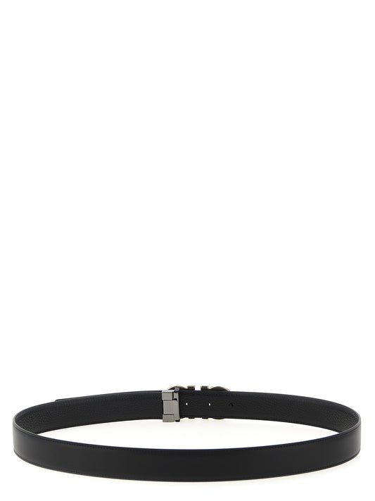 Black Calfskin Regular Belt