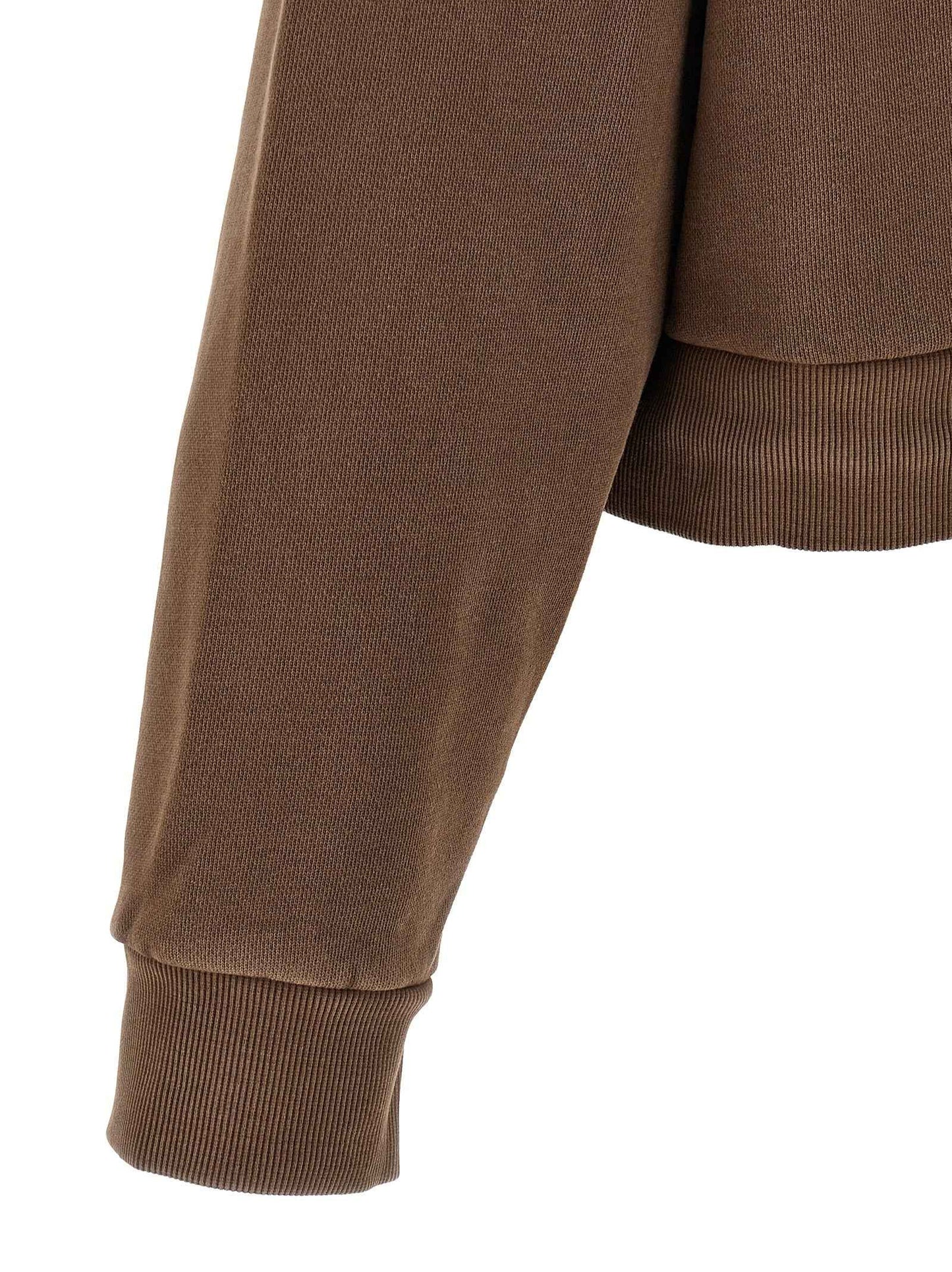 Brown Cotton Sweatshirt