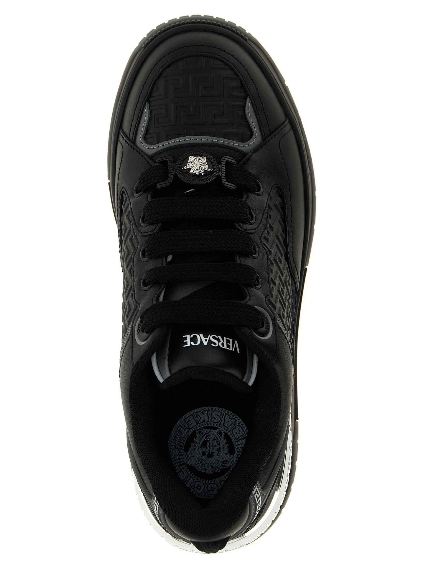 Black Calfskin Athletic Sneakers