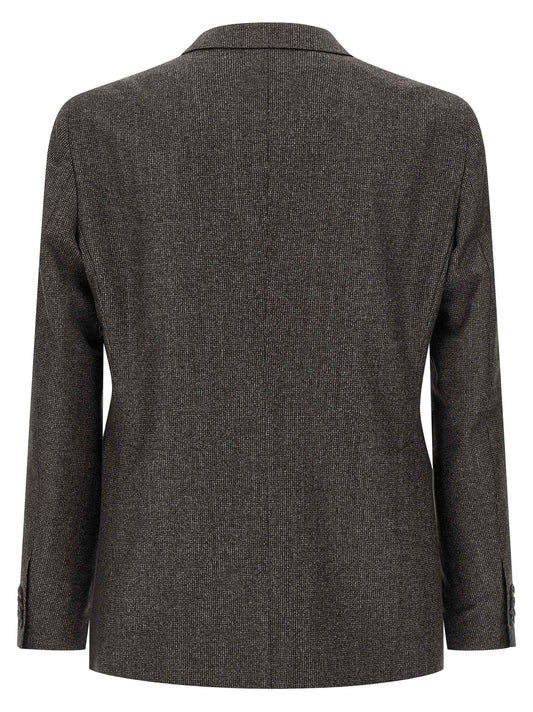 Brown Virgin Wool Two-Piece Suit