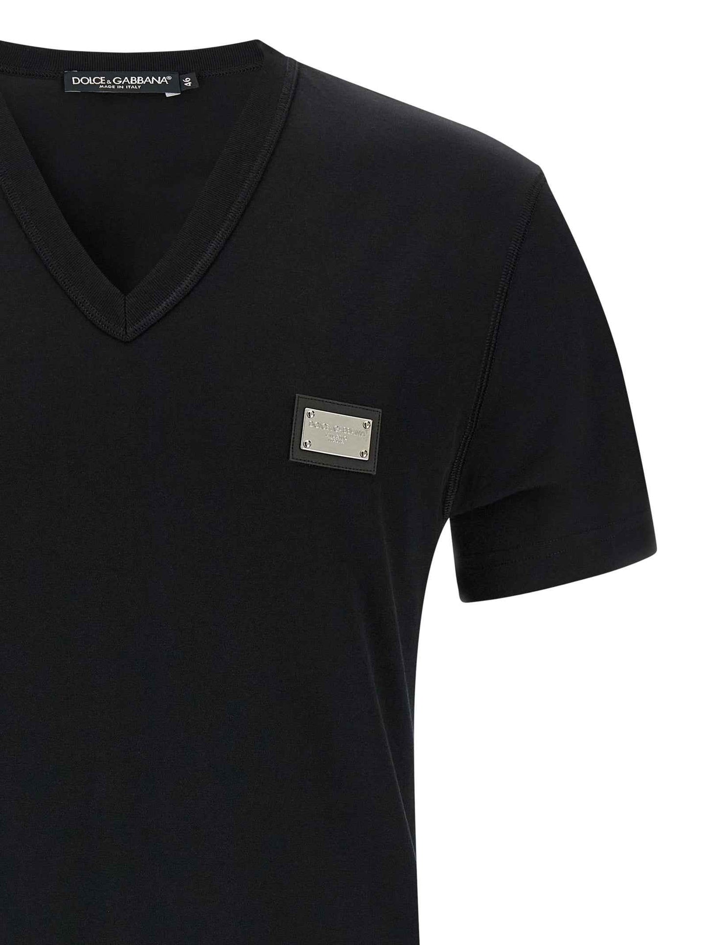 Black Cotton T-Shirt