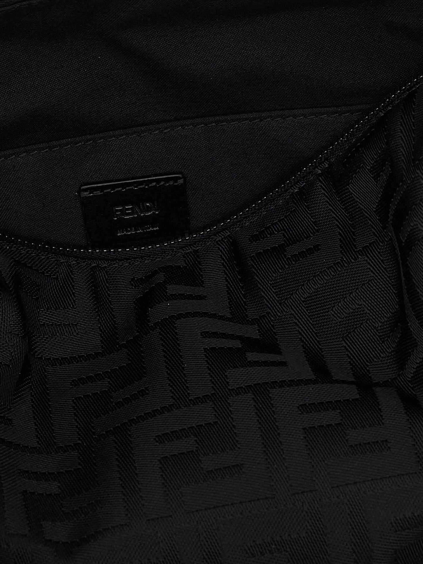 Black Polyamide Shoulder Bag