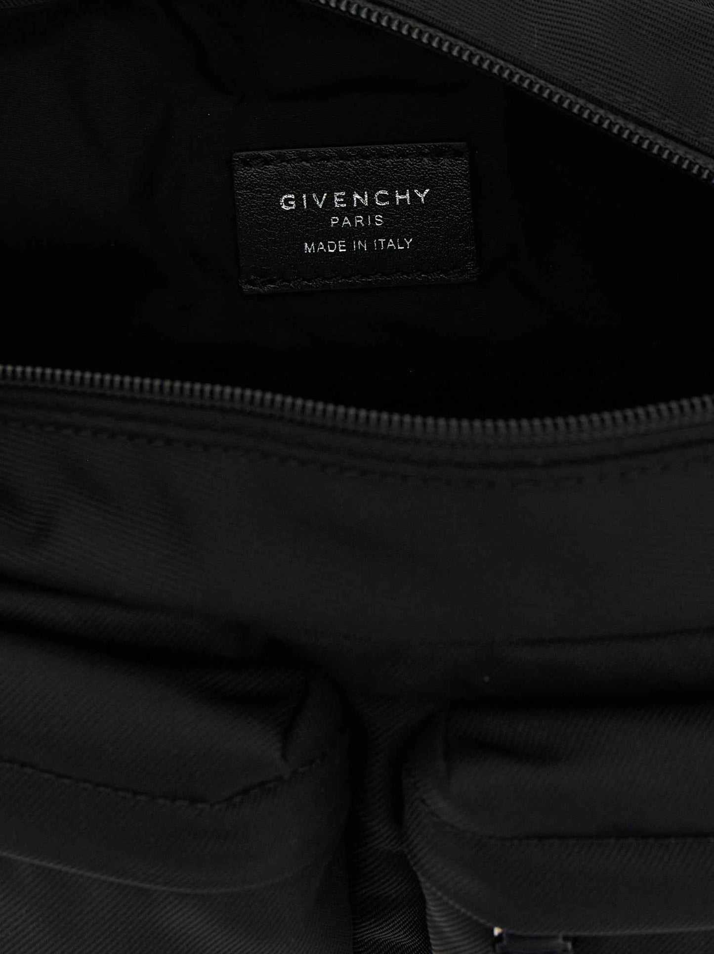 Black Polyamide Crossbody Bag