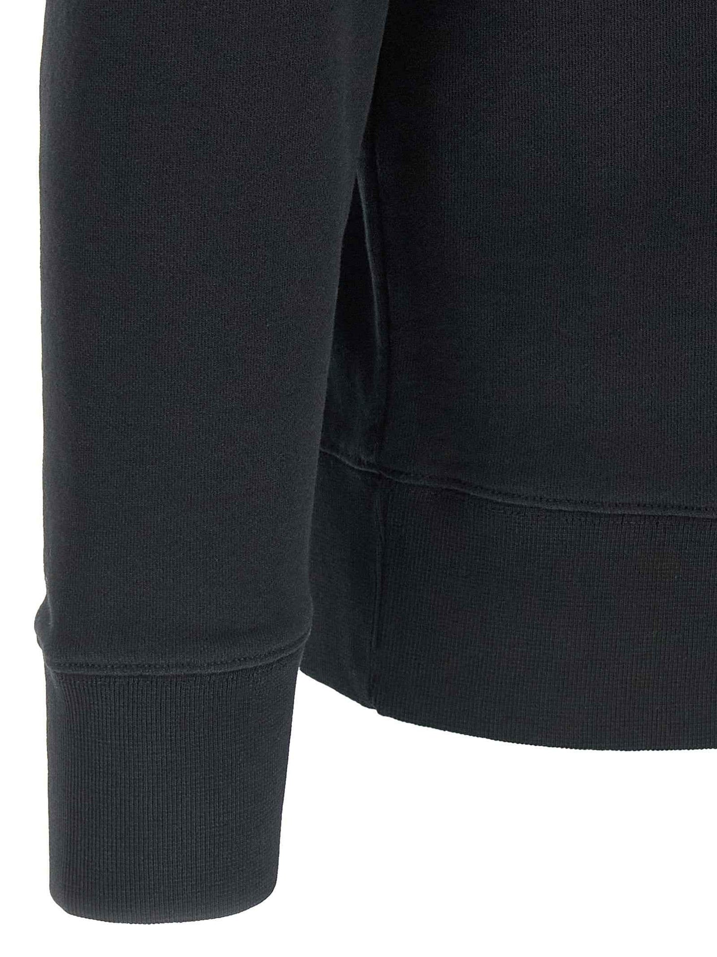 Black Cotton Sweatshirt