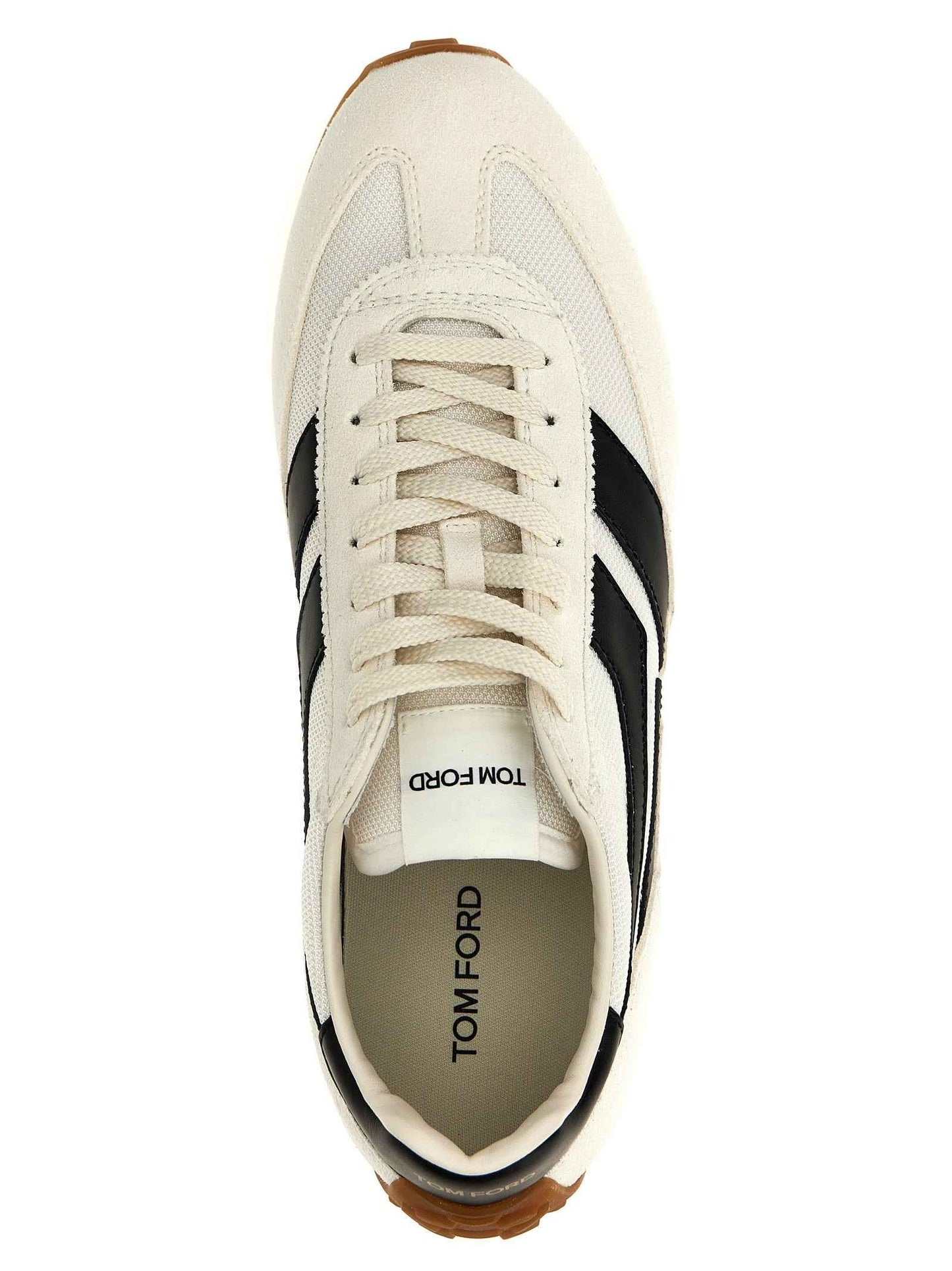Bicolor Polyester Athletic Sneakers