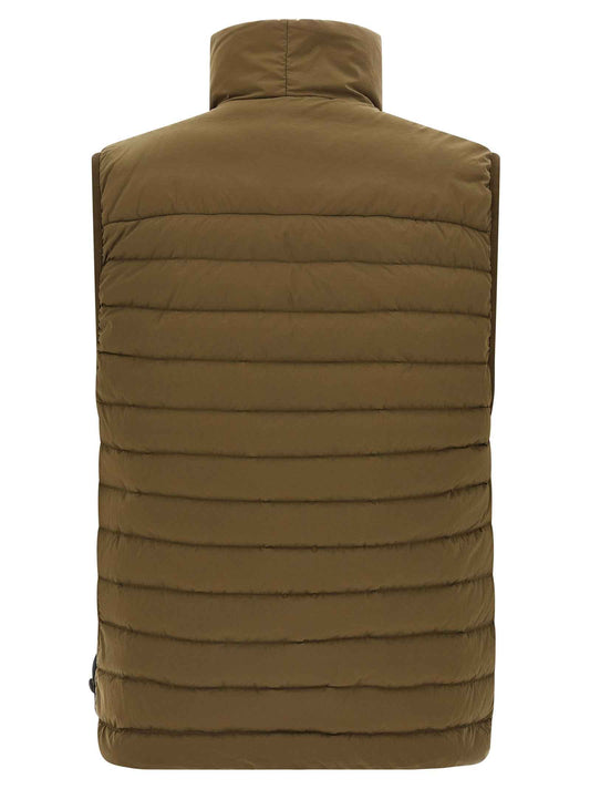Bicolor Polyamide Sleeveless Jacket