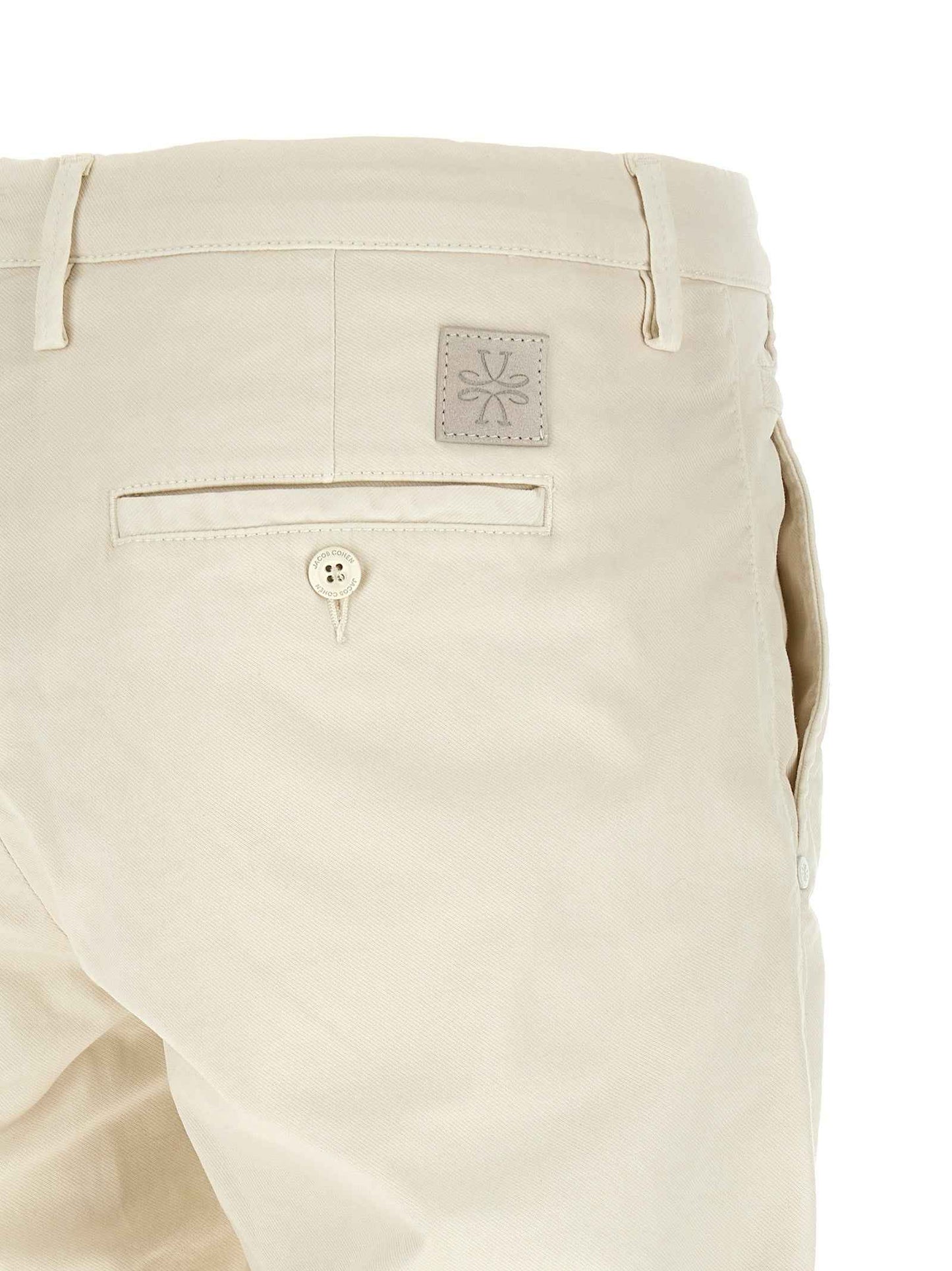 White Cotton Chino Pants