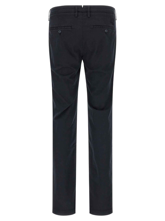 Blue Cotton Chino Pants