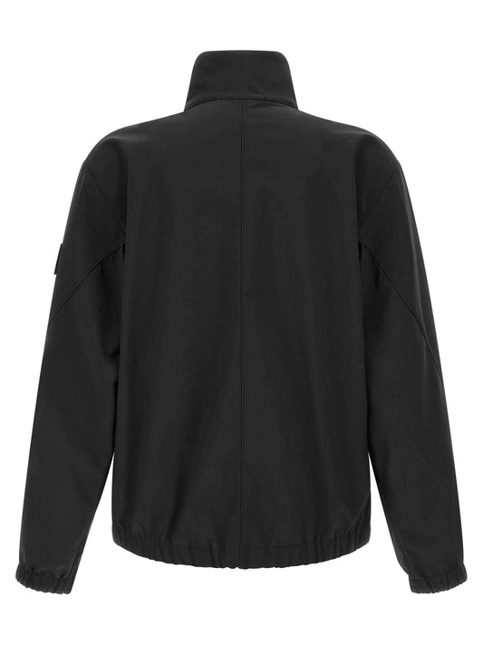 Black Polyester Shell Jacket