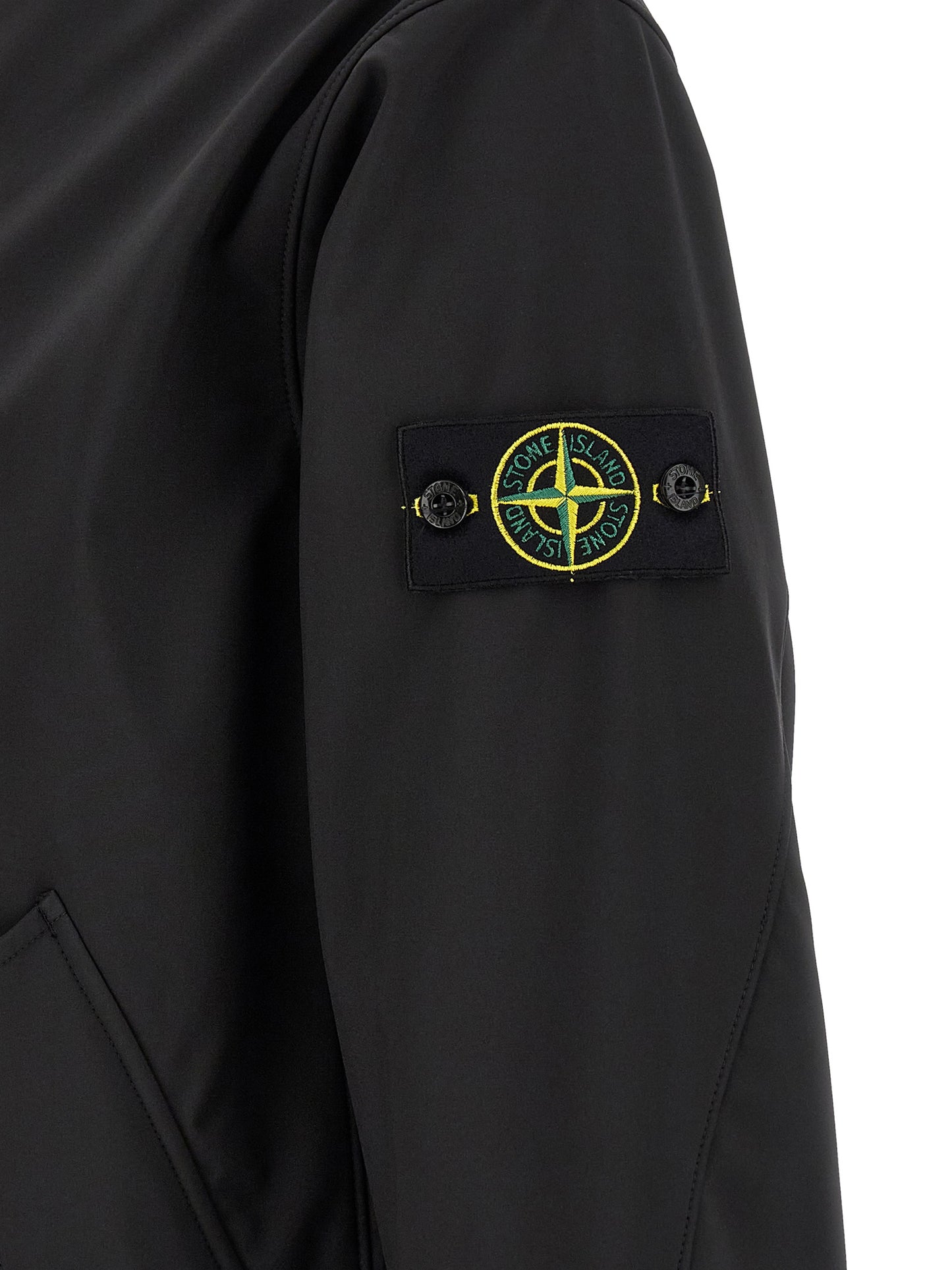 Black Polyester Shell Jacket