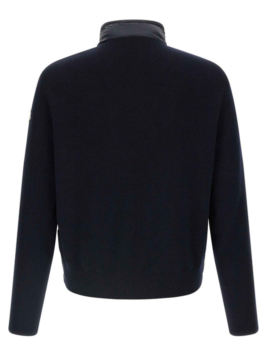 Blue Polyamide Cardigan