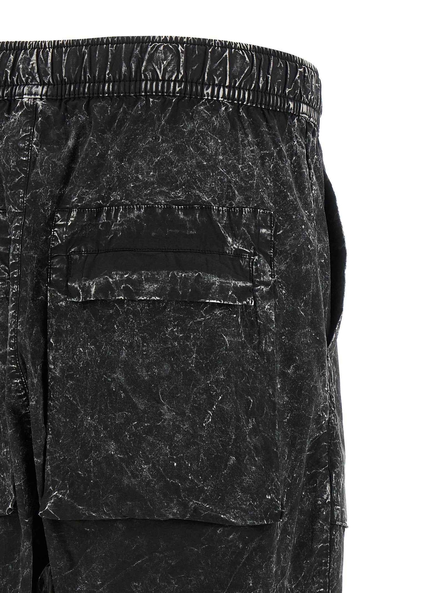 Black Cotton Casual Pants