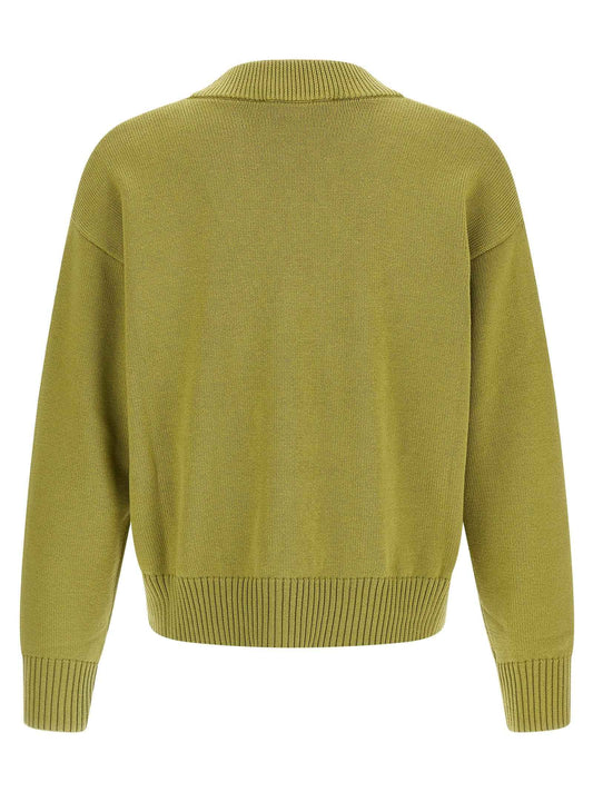 Bicolor Wool Cardigan