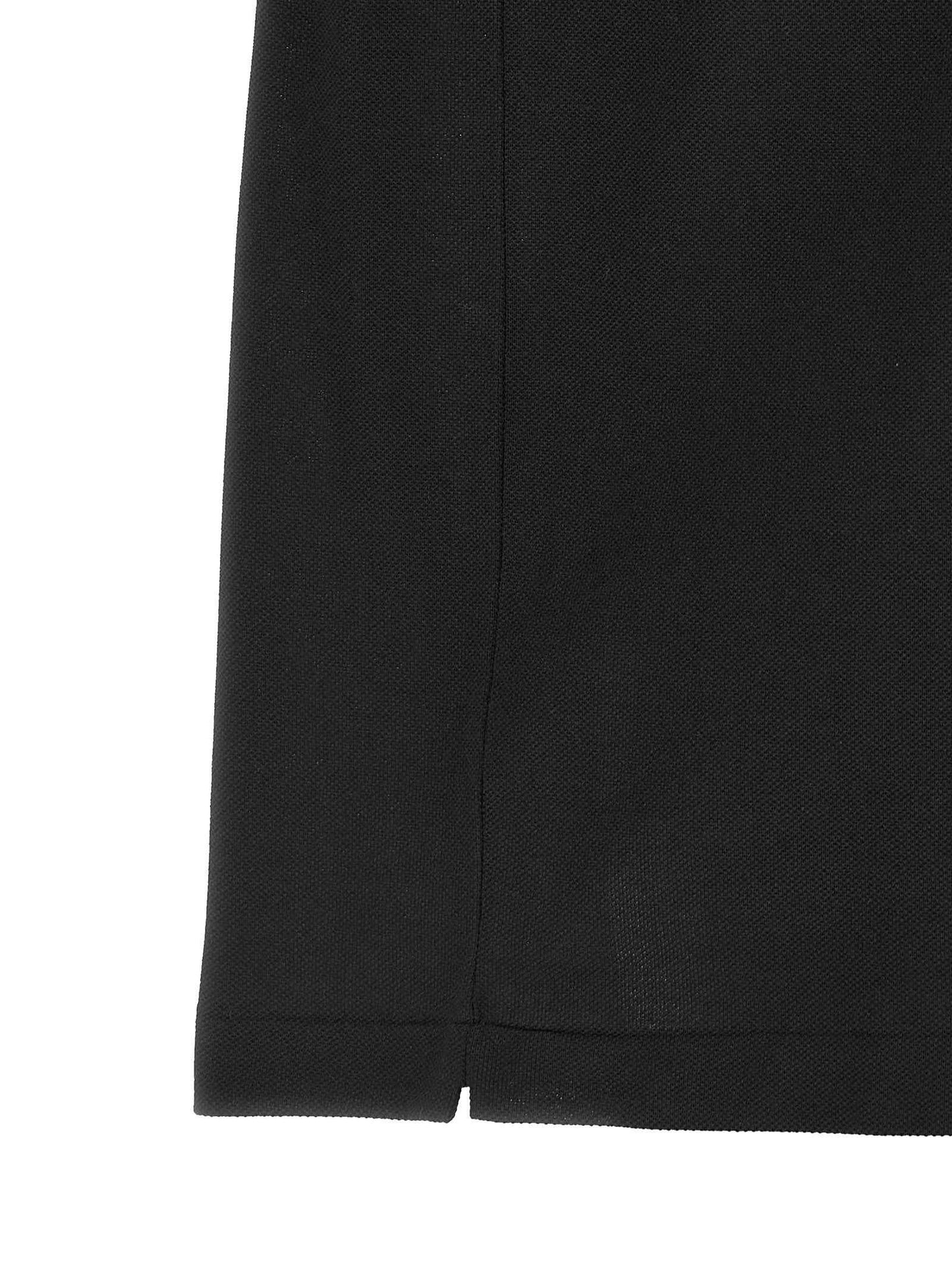 Black Cotton Polo Shirt